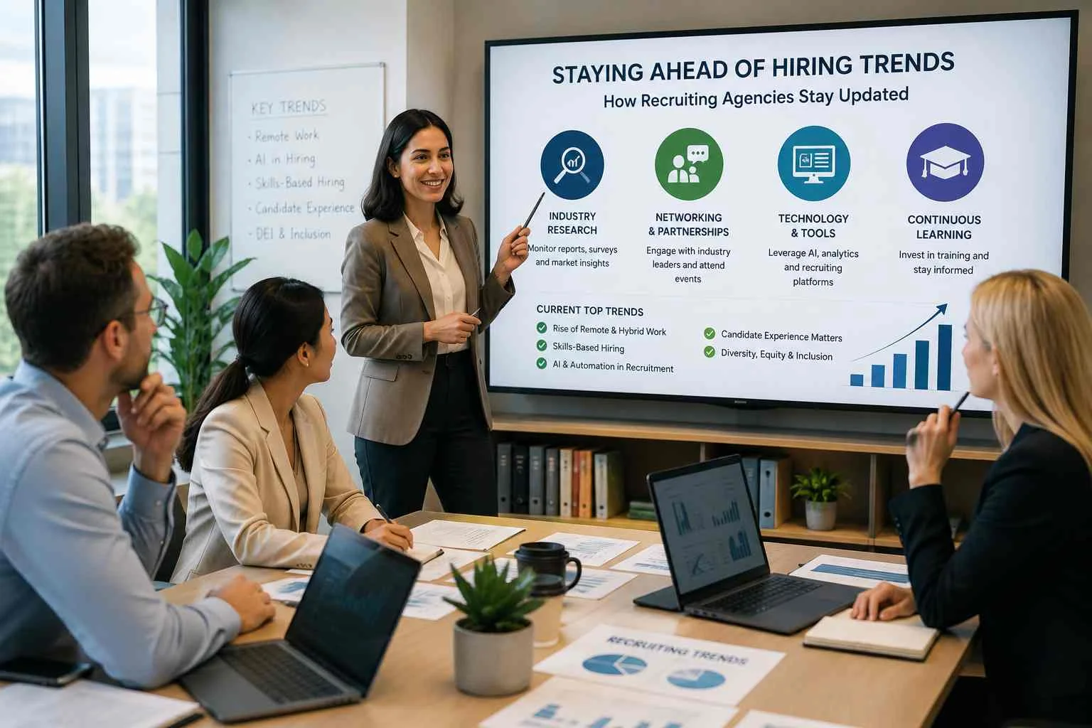How Do Recruiting Agencies Stay Updated On Hiring Trends - Parkerbeth