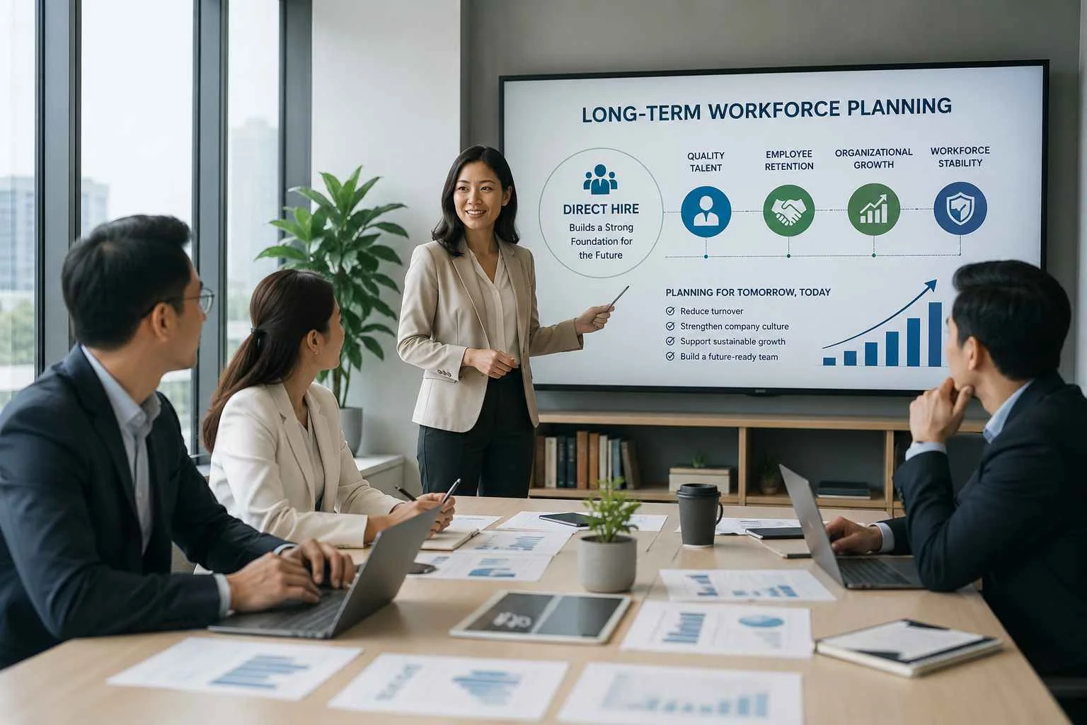 How Does Direct Hire Help Long-term Workforce Planning - Parkerbeth